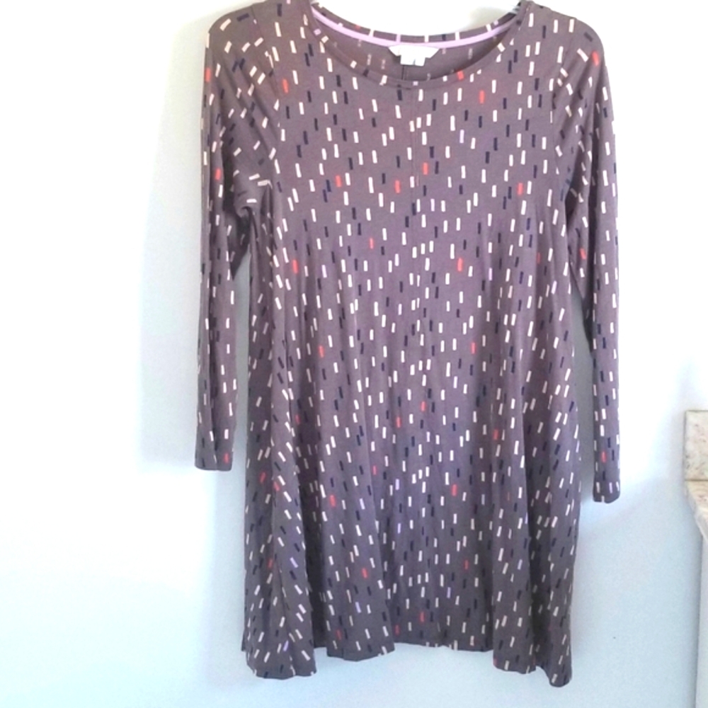 Boden gray swing dress
